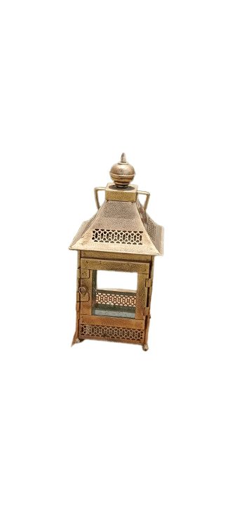168V - Iron Sq Lantern Myakka Small (candelabro nickel)