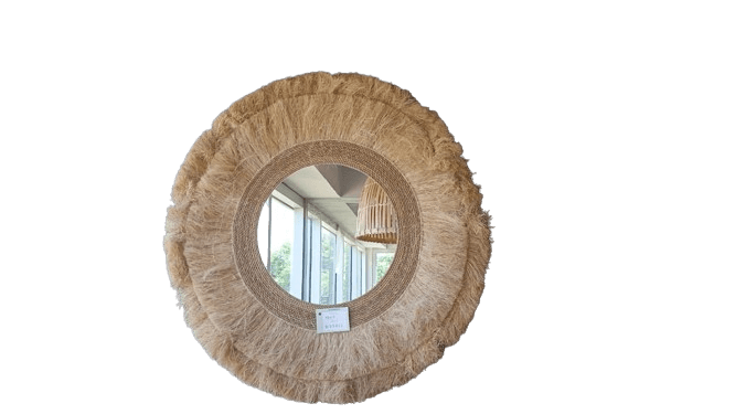 ADA9 - Round seagrass mirror